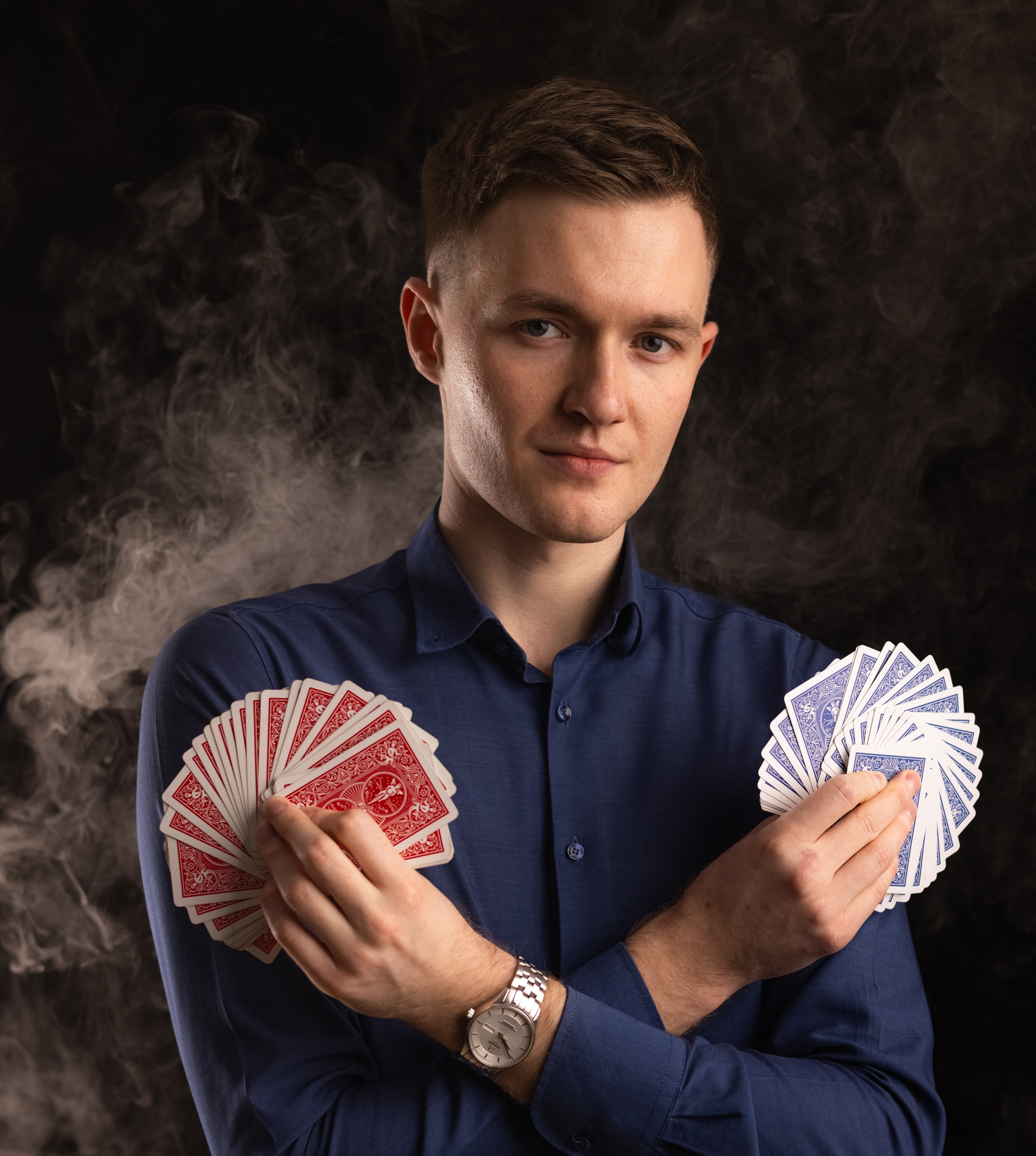 Iluzjonista Hubert Burzyński pokaz magii